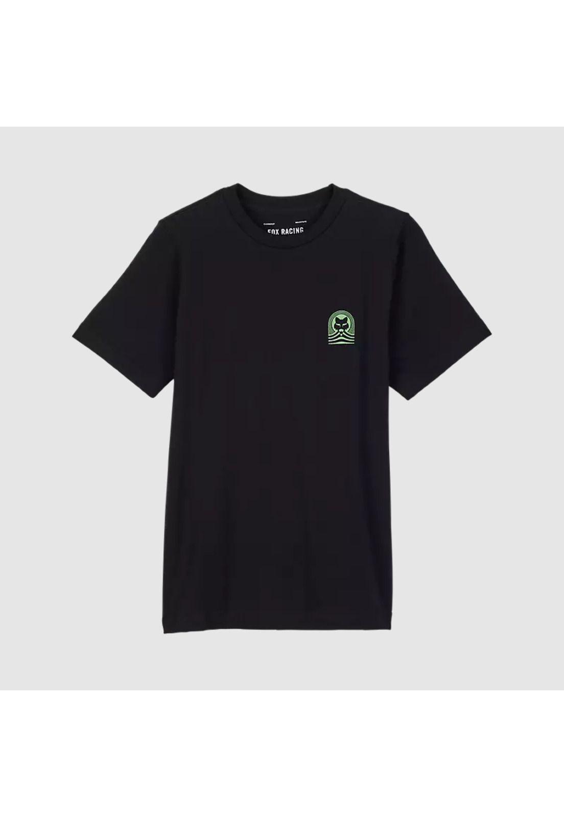 Polera Lifestyle Niño Exploration Negro Fox-2