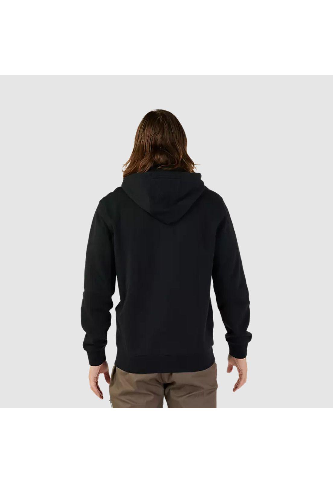 Poleron Lifestyle Absolute Zip Negro/Blanco Fox-3
