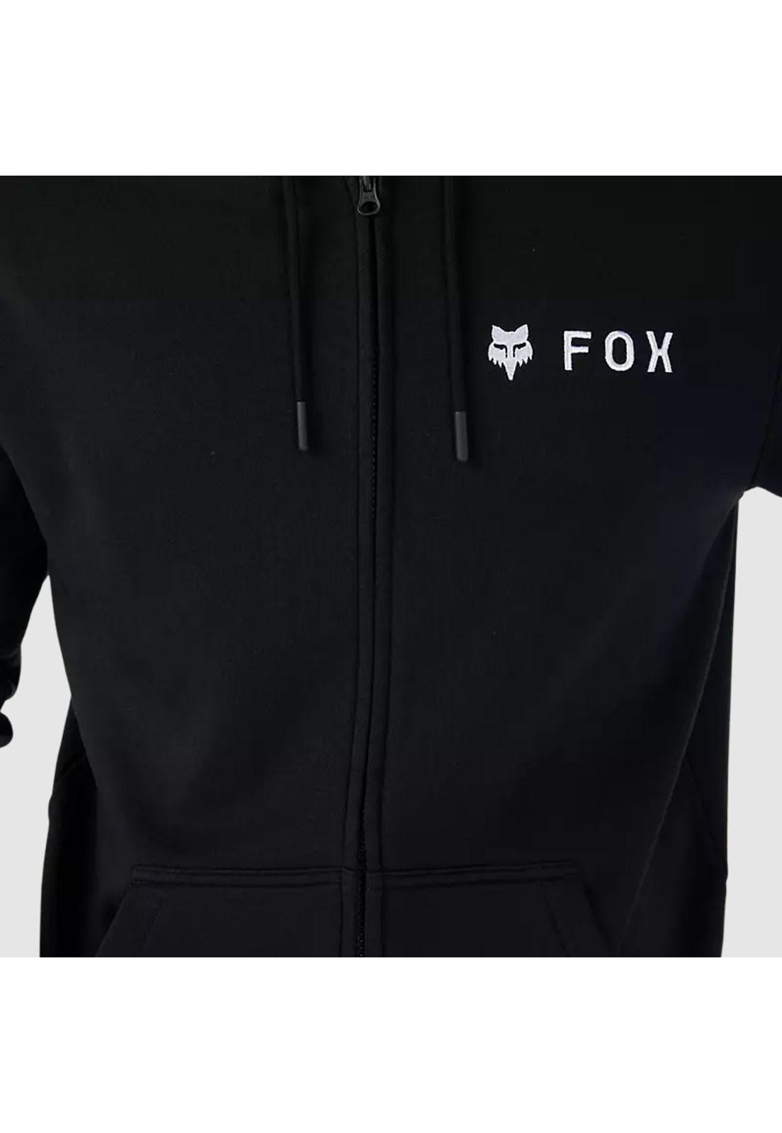 Poleron Lifestyle Absolute Zip Negro/Blanco Fox-4