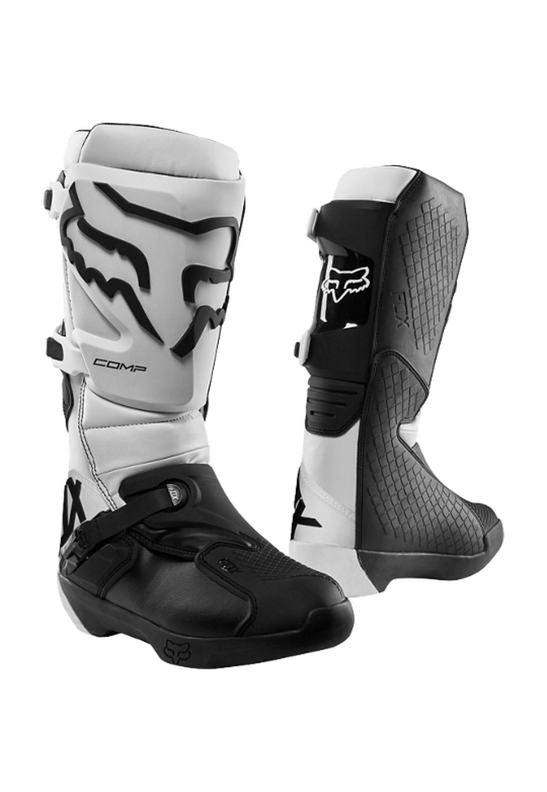 Botas Moto Comp Blanco Fox-0