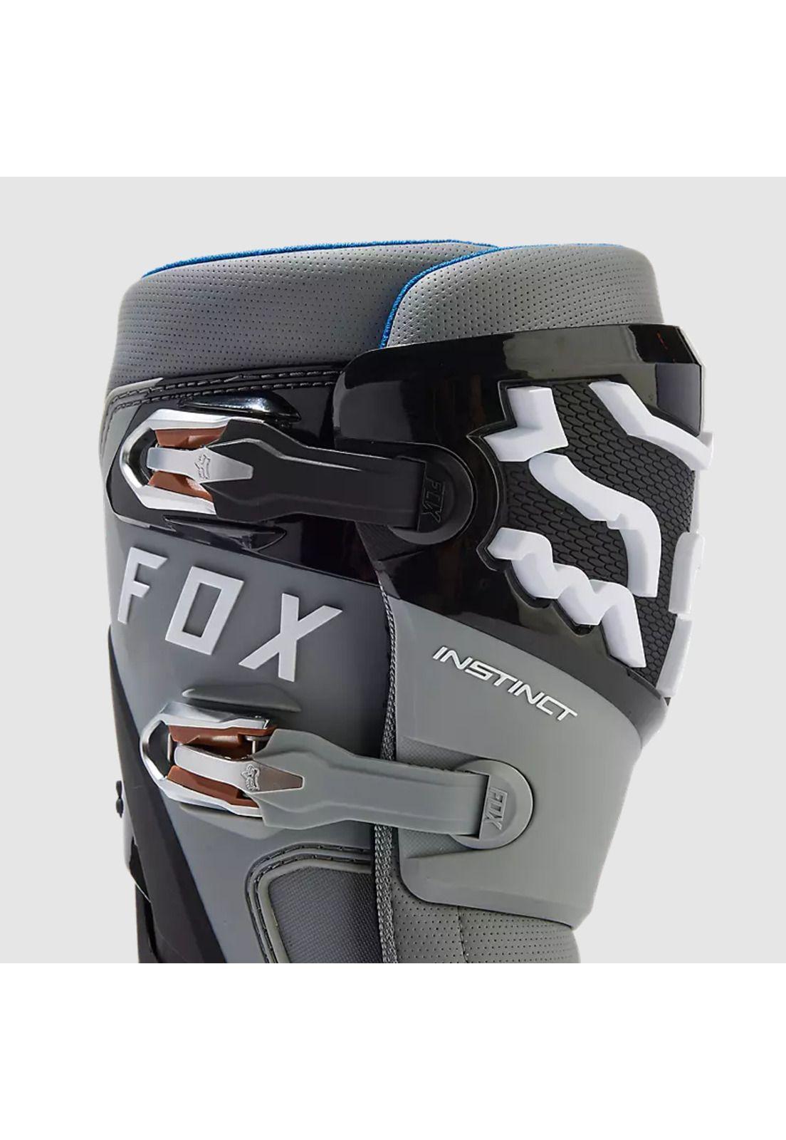 Botas Moto Instinct Negro/Gris/Cafe Fox-8