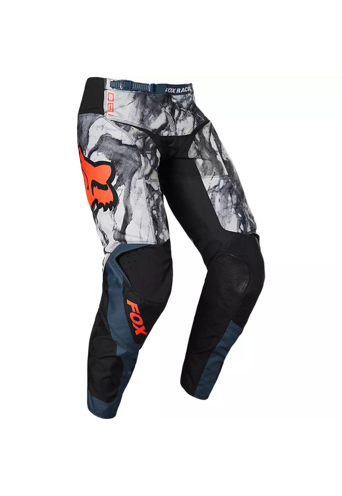 Pantalon Moto 180 Karrera Azul/Gris Fox-0