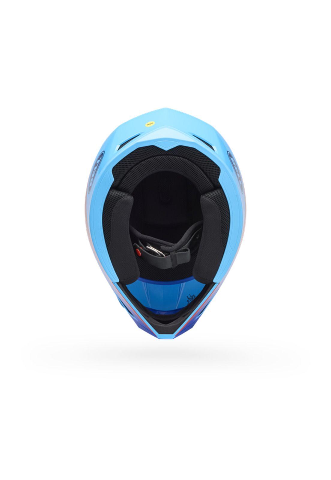 Casco Moto MX-10 Azul Bell-4