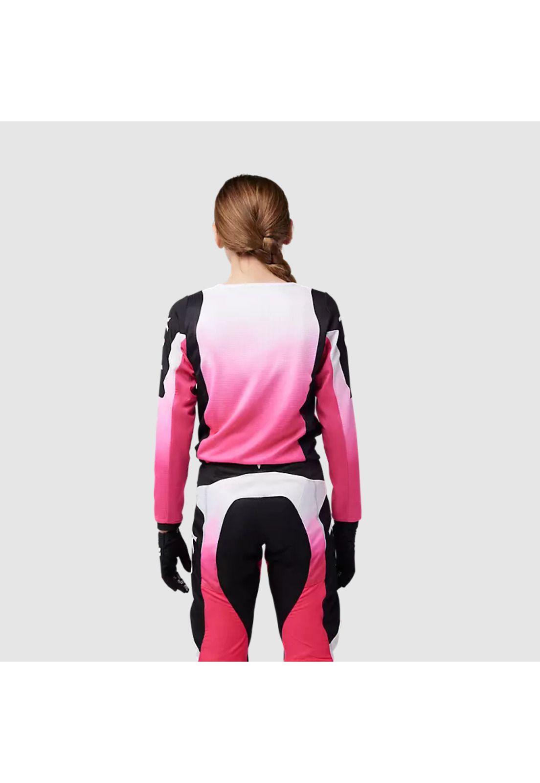 Polera Moto Niña 180 Lean Rosado/Negro Fox-3