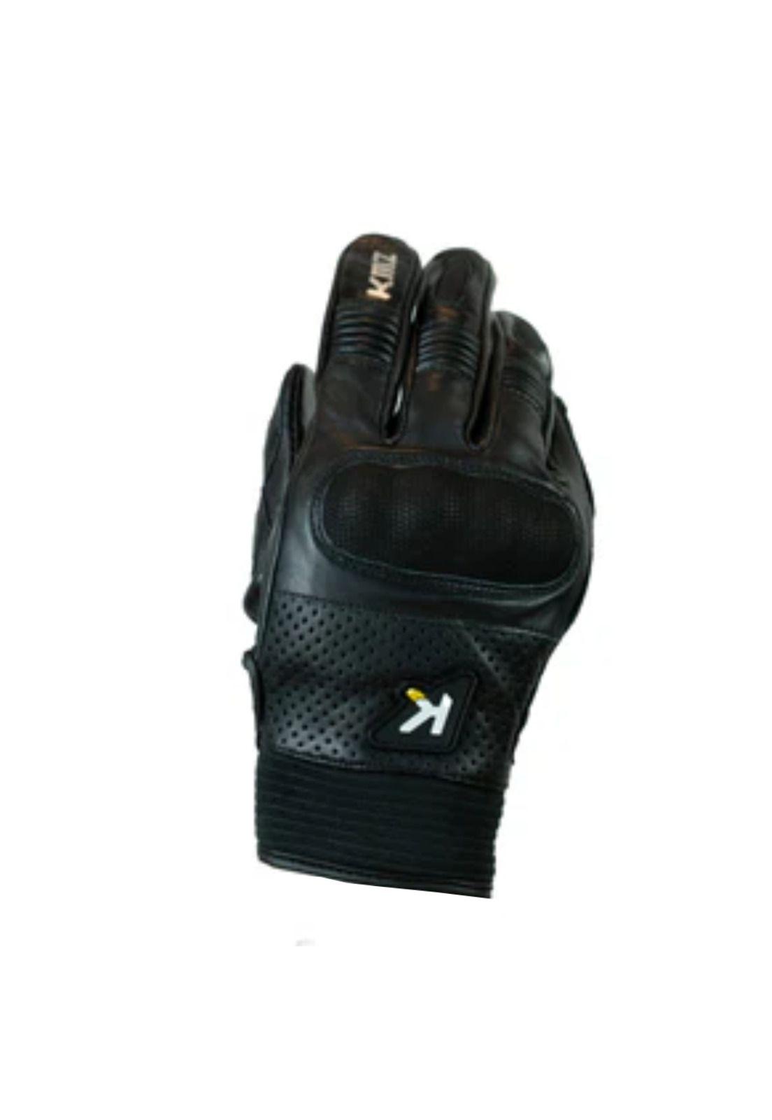 Guantes Moto Calle Velcro II Negro KMZ-0