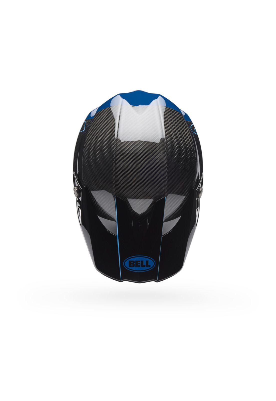 Casco Moto Spherical Moto-10 Azul/Negro Bell-2