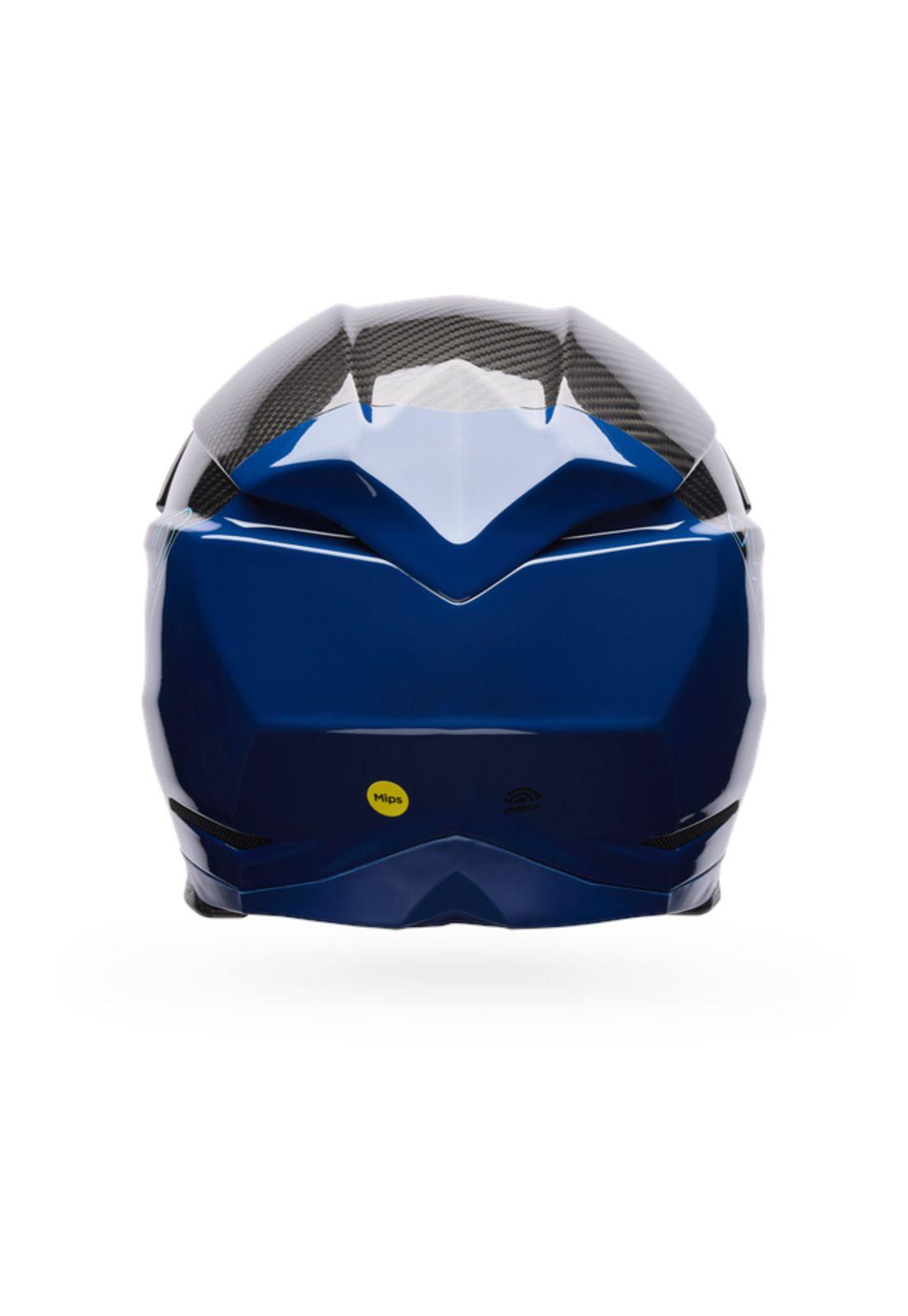 Casco Moto Spherical Moto-10 Azul/Negro Bell-3