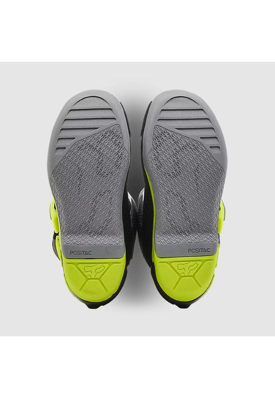Botas Moto Niño Comp Gris/Amarillo Fox-4
