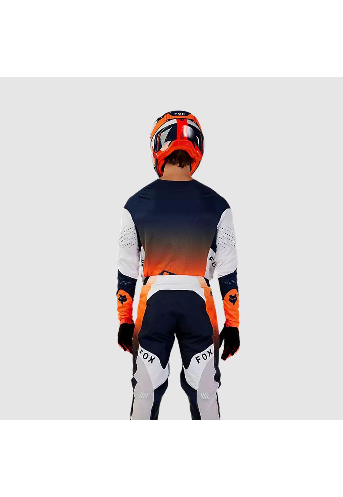 Polera Moto 360 Revise Azul Marino/Naranjo Fox-2
