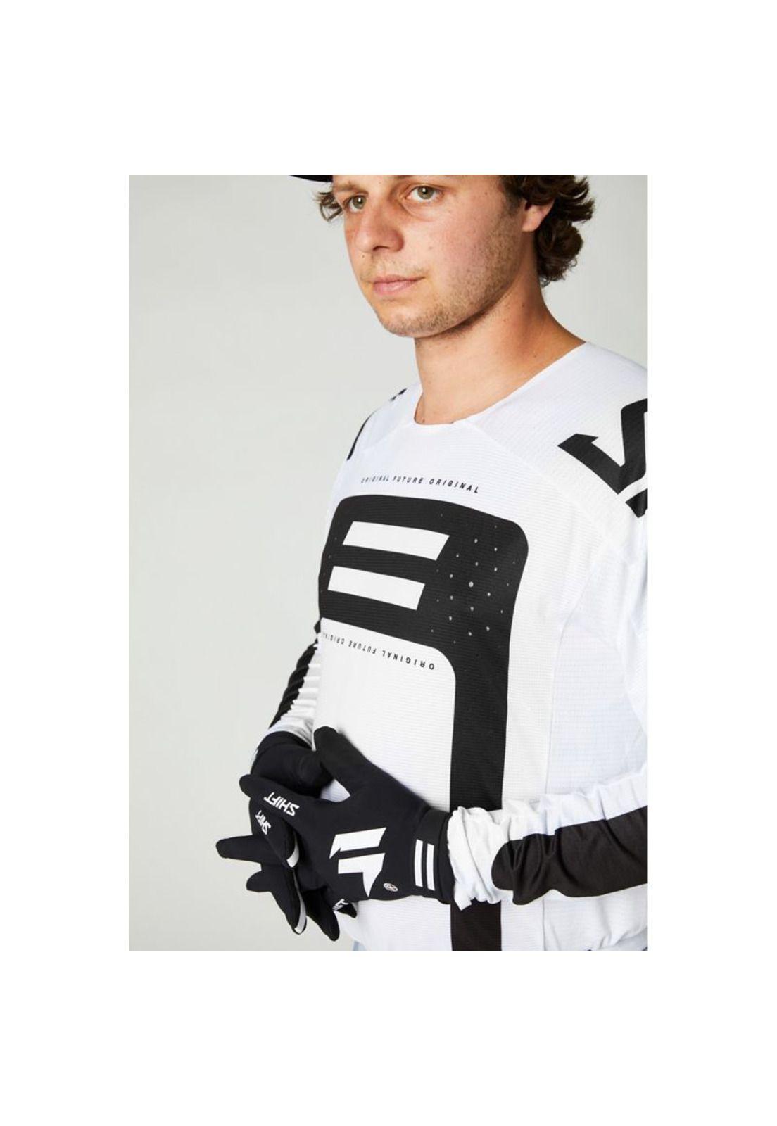 Polera Moto Black Label GI Fro Blanco Camo Shift-1