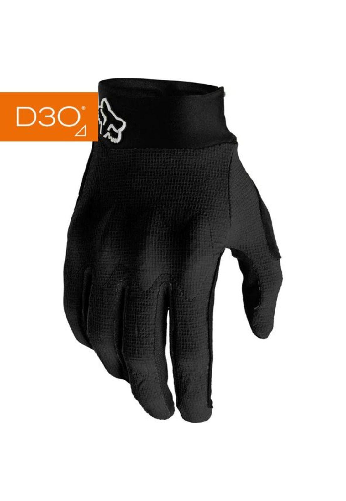 Guantes Bicicleta Defend D30 Negro Fox-0