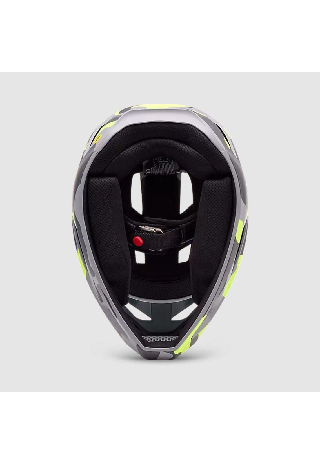 Casco Bicicleta Niño New Rampage Gris/Amarillo Camo Fox-5