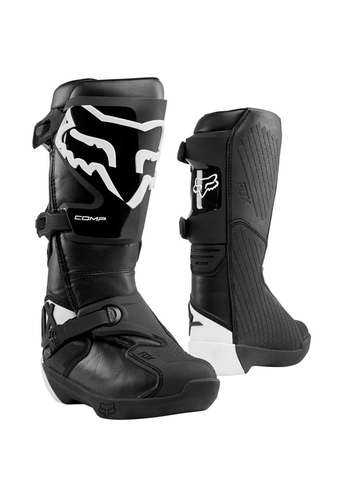 Botas Moto Mujer Comp Negro Fox-0