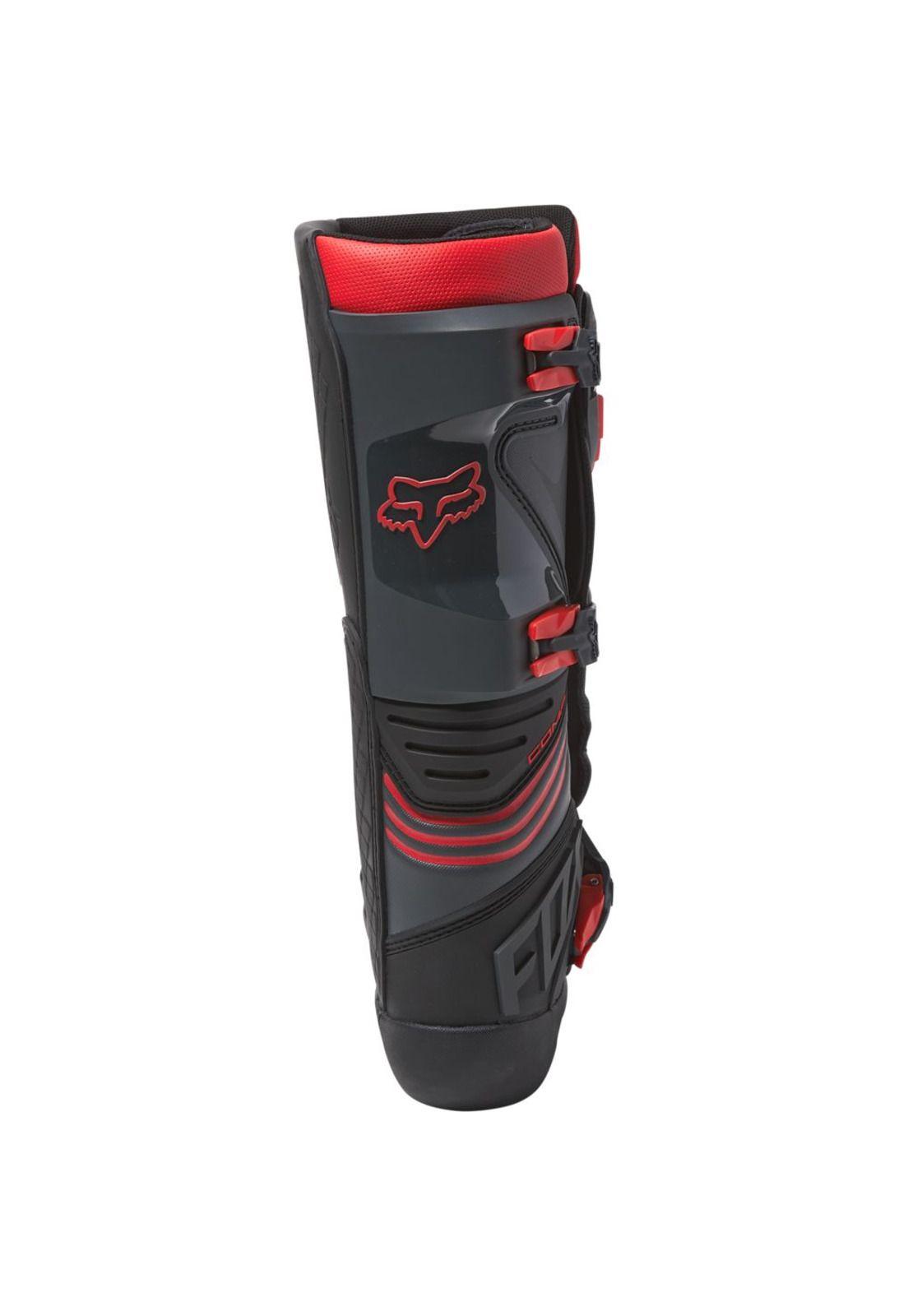 Botas Moto Comp Negro/Rojo Fox-3