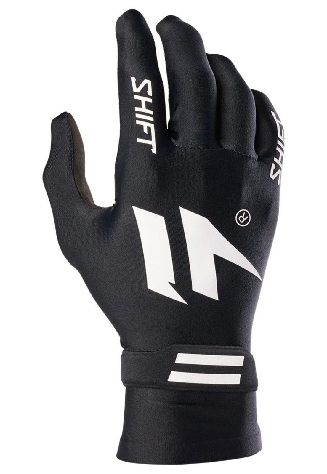 Guantes Moto Black Label Invisible Negro/Blanco Shift-0