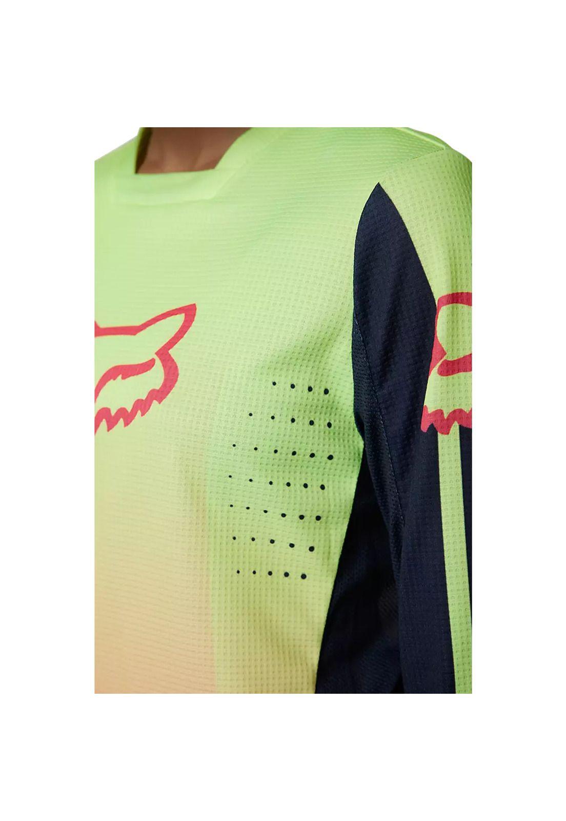Polera Moto Mujer 180 Leed Rosado/Amarillo Fox-3