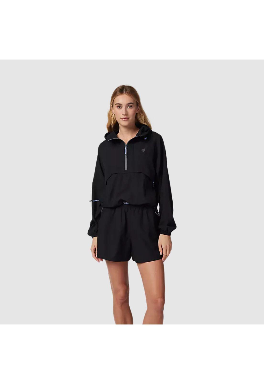 Chaqueta Lifestyle Cortavientos Mujer Survivalist Negro Fox-2