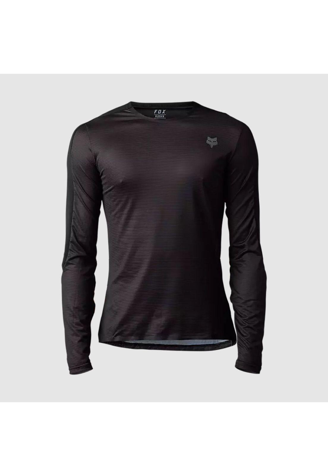 Polera Bicicleta Flexair Ascent Manga Larga Negro Fox-3