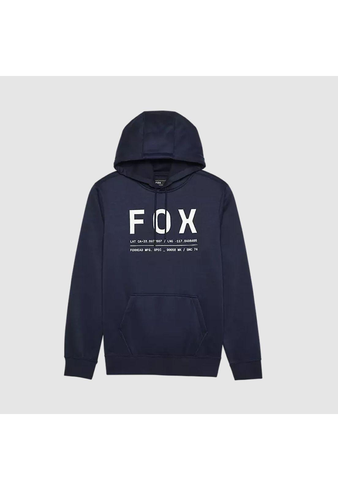 Poleron Lifestyle Canguro Non Stop Azul Marino Fox-0