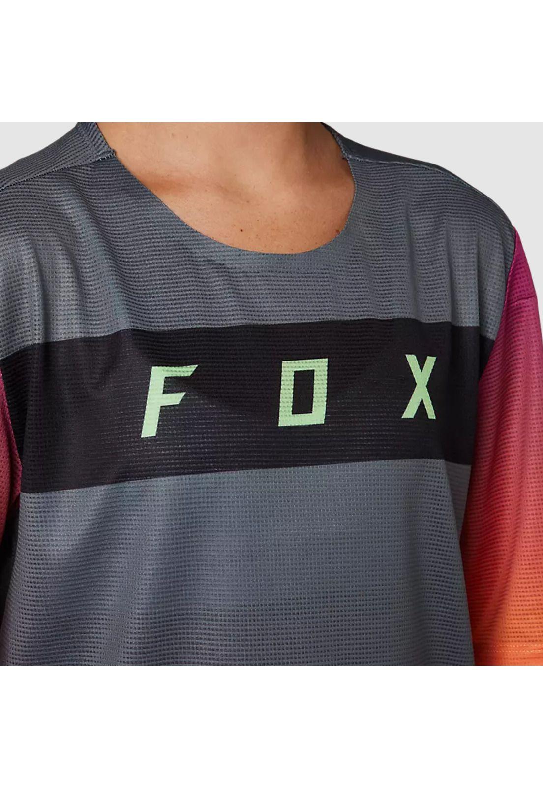 Polera Bicicleta Niño Flexair Gris Fox-3