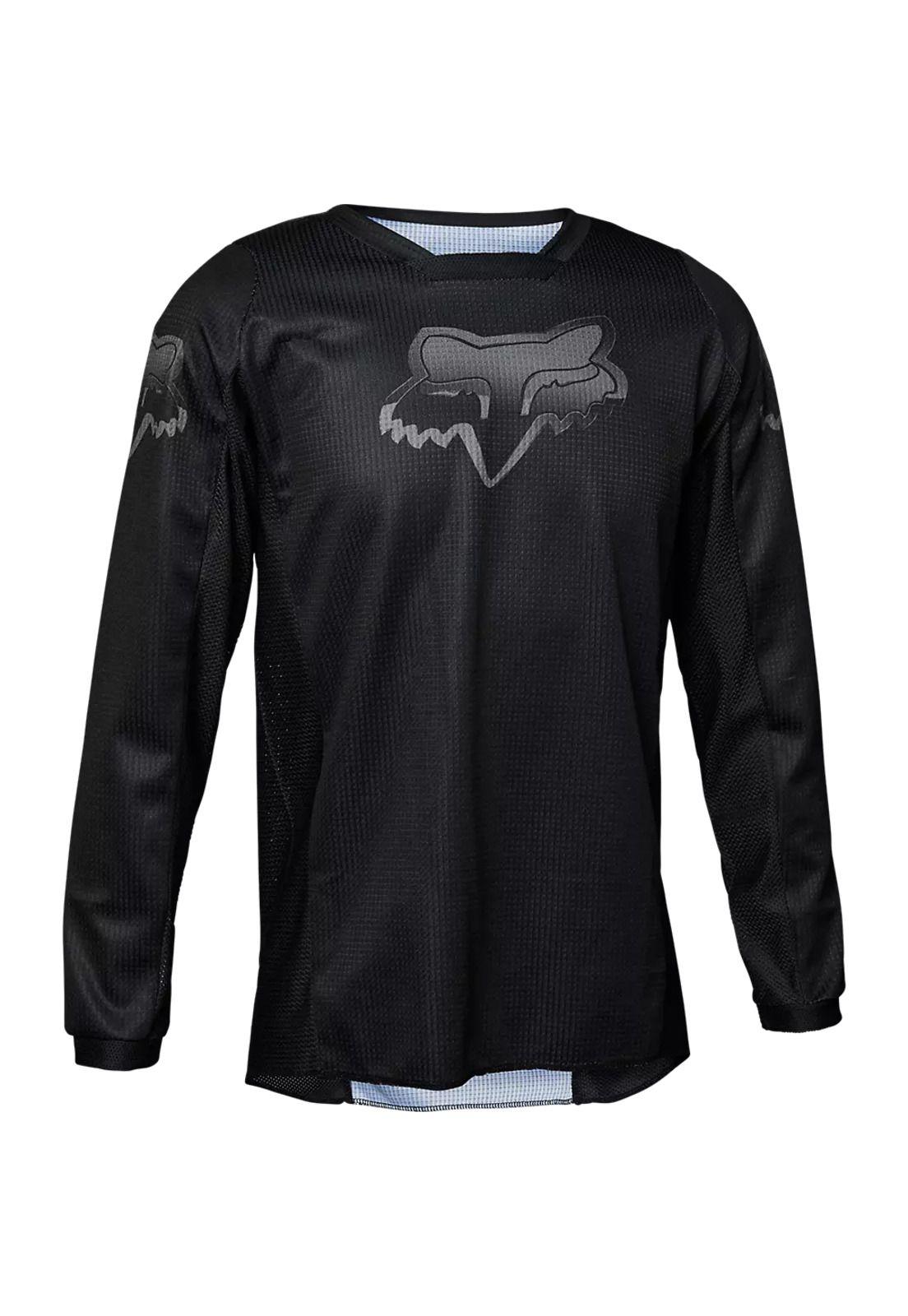 Polera Moto Niño 180 Blackout Negro Fox-0