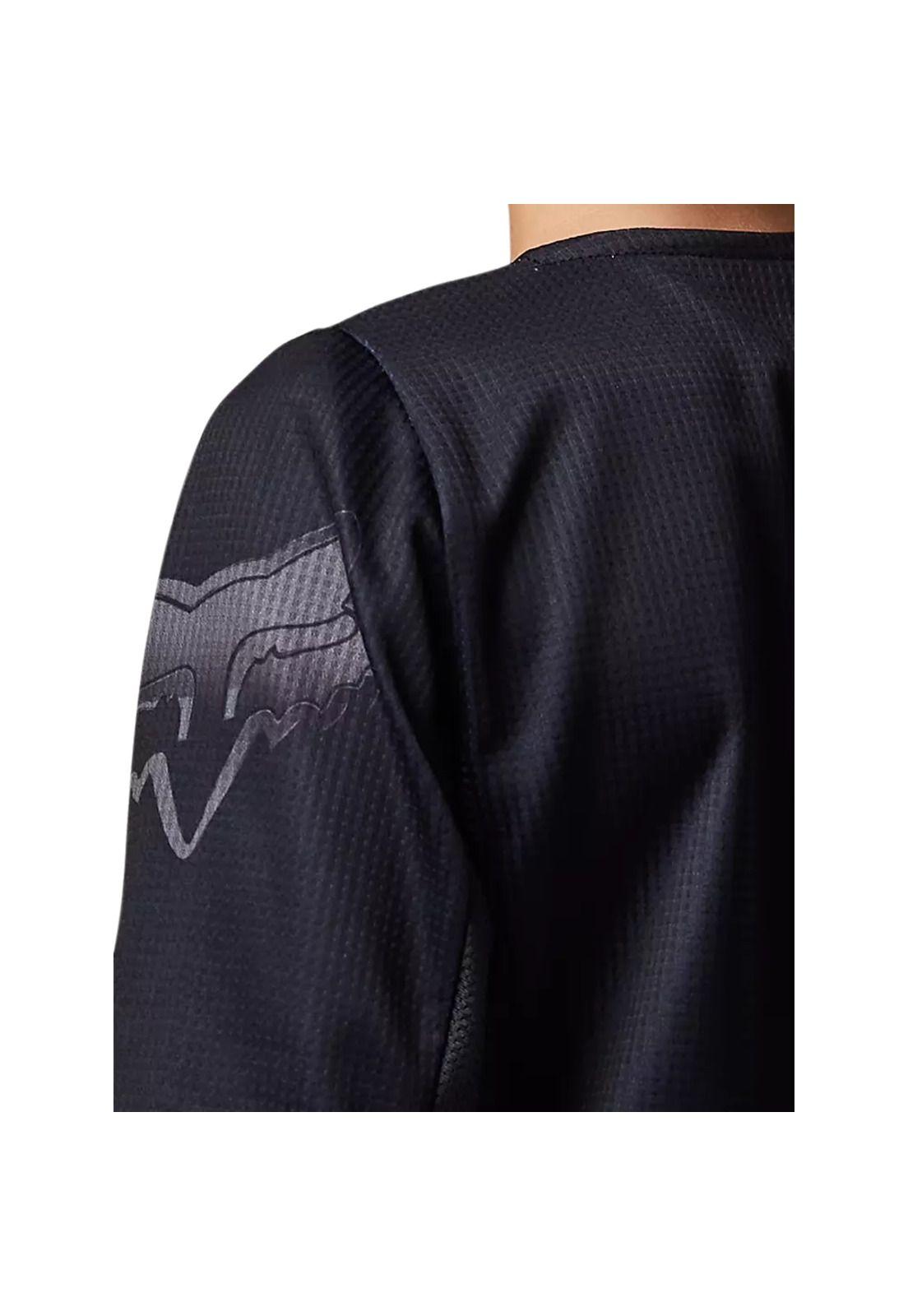 Polera Moto Niño 180 Blackout Negro Fox-4