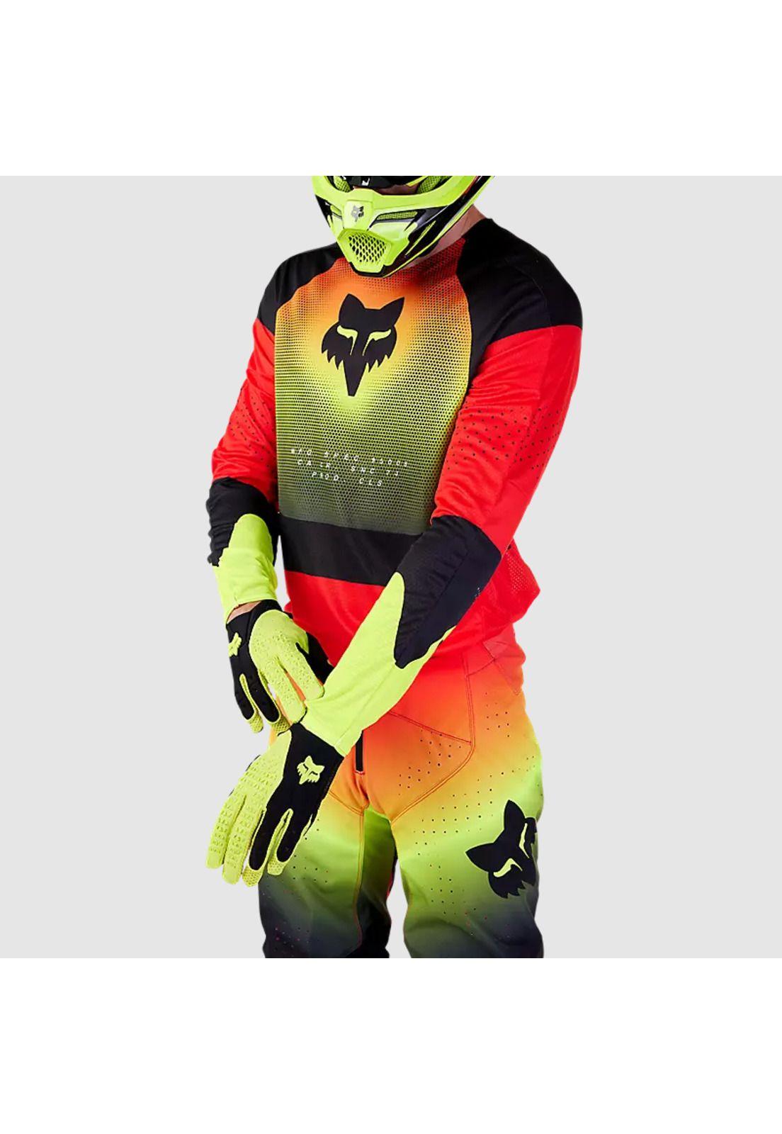 Polera Moto 360 Revise Rojo/Amarillo Fox-4