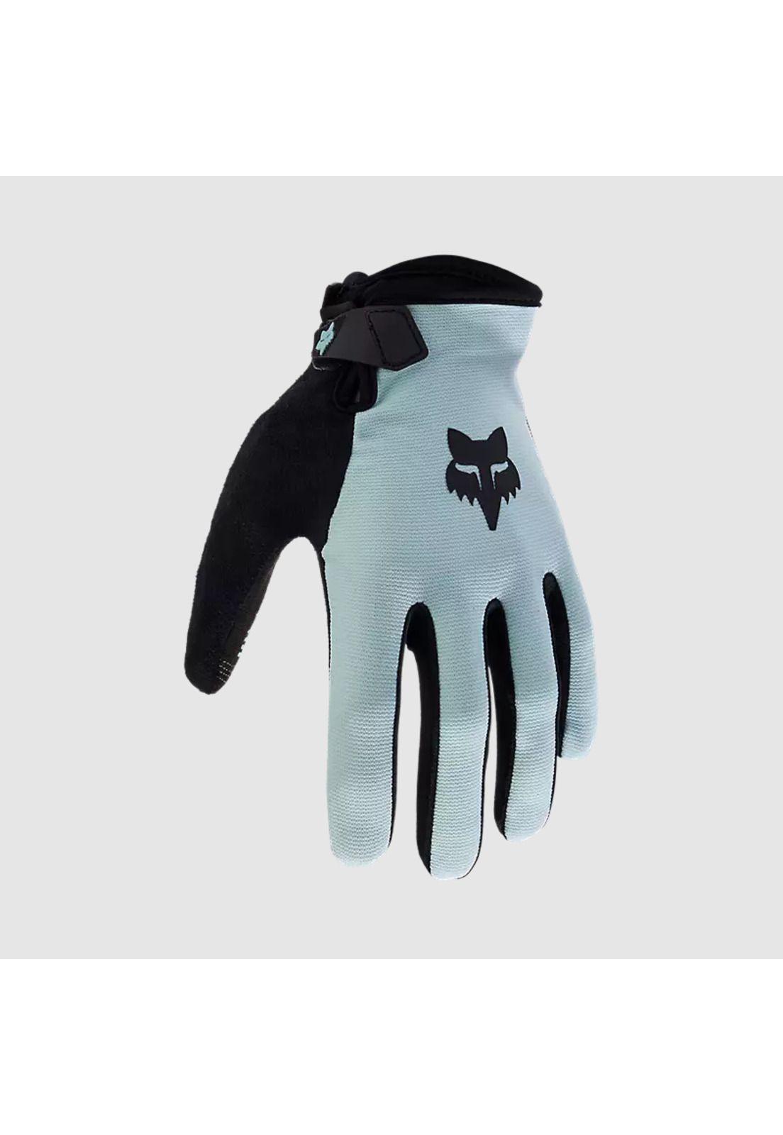 Guantes Bicicleta Ranger Celeste Claro Fox-0