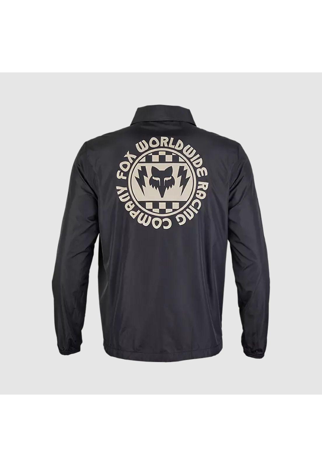Chaqueta Lifestyle Cortavientos Next Level Coaches Negro Fox-1