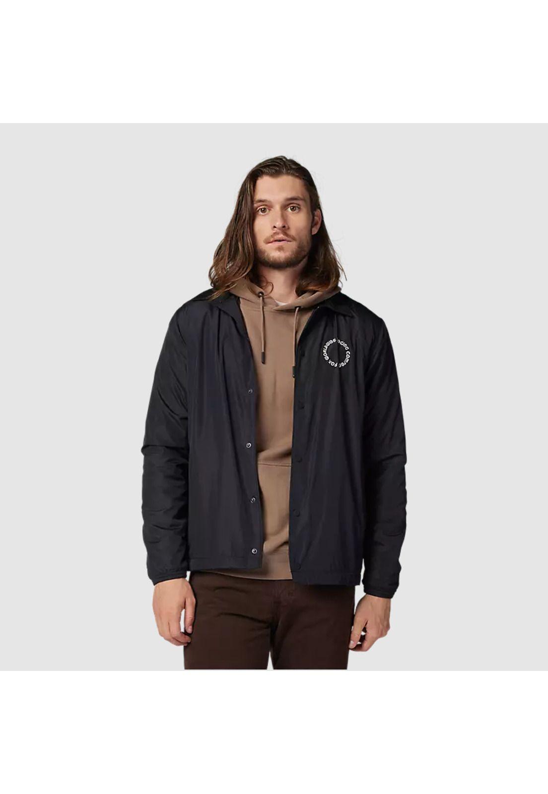Chaqueta Lifestyle Cortavientos Next Level Coaches Negro Fox-2