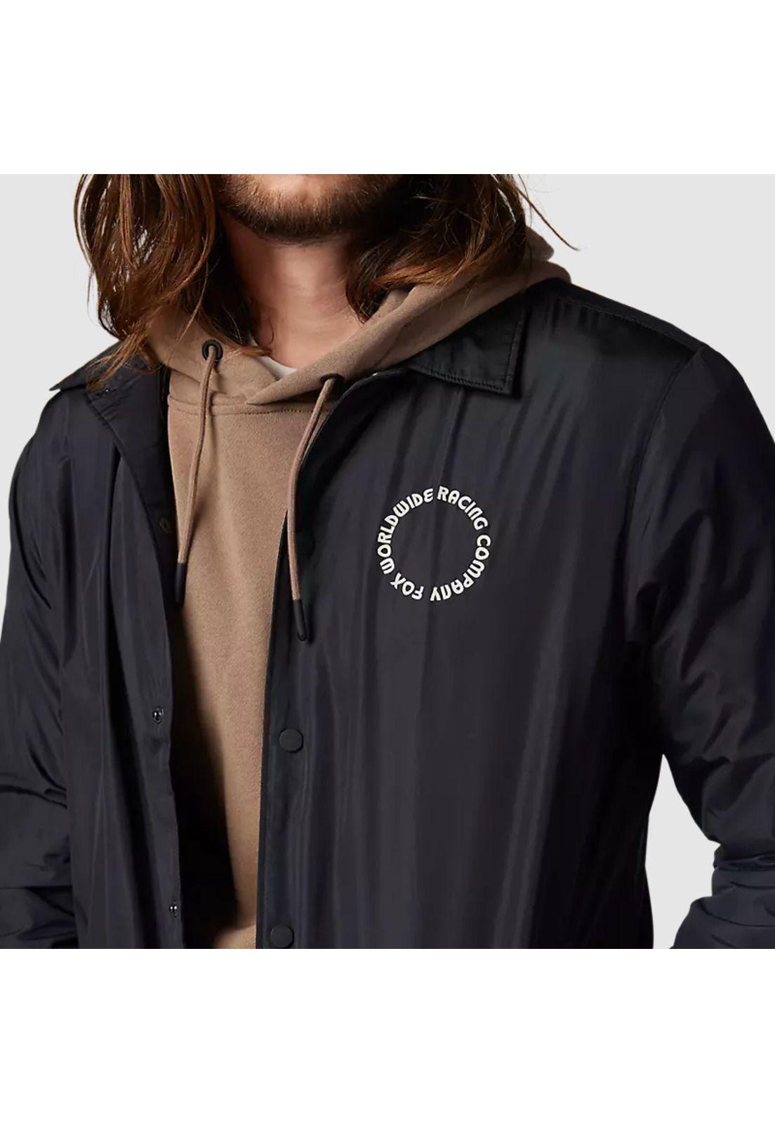 Chaqueta Lifestyle Cortavientos Next Level Coaches Negro Fox-4