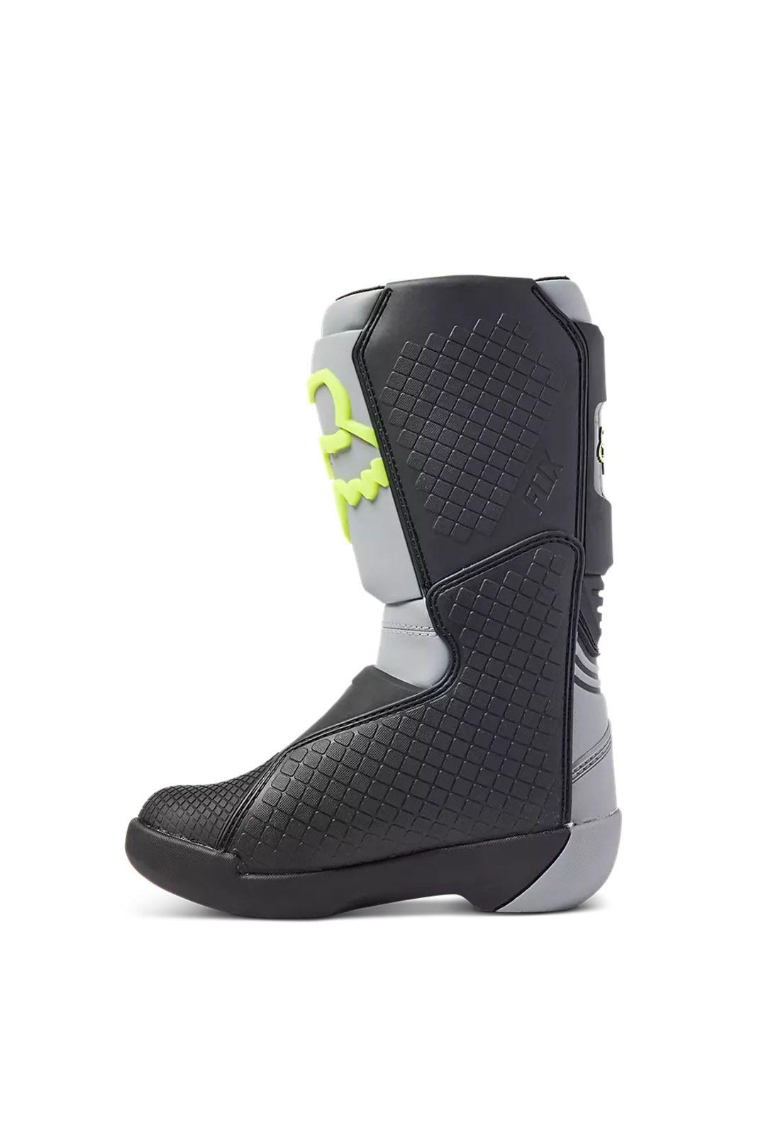 Botas Moto Niño Comp Gris Fox-3