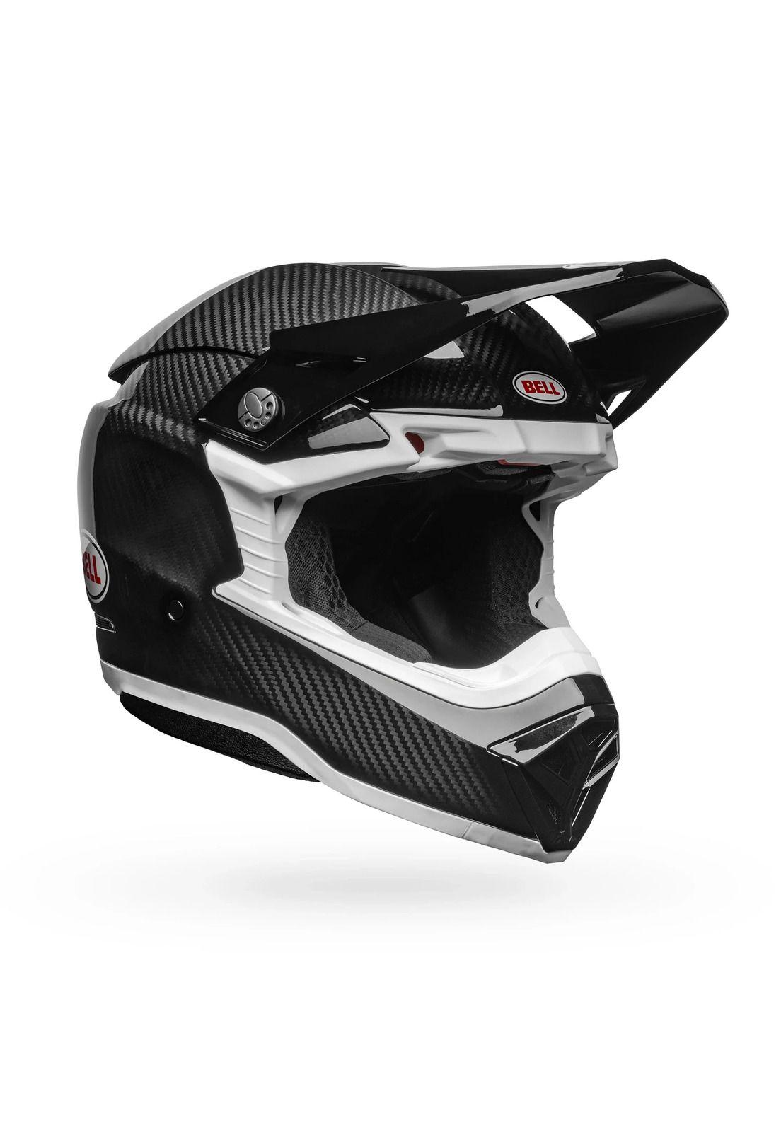 Casco Moto Moto-10 Spherical Solid Negro/Blanco Bell-1