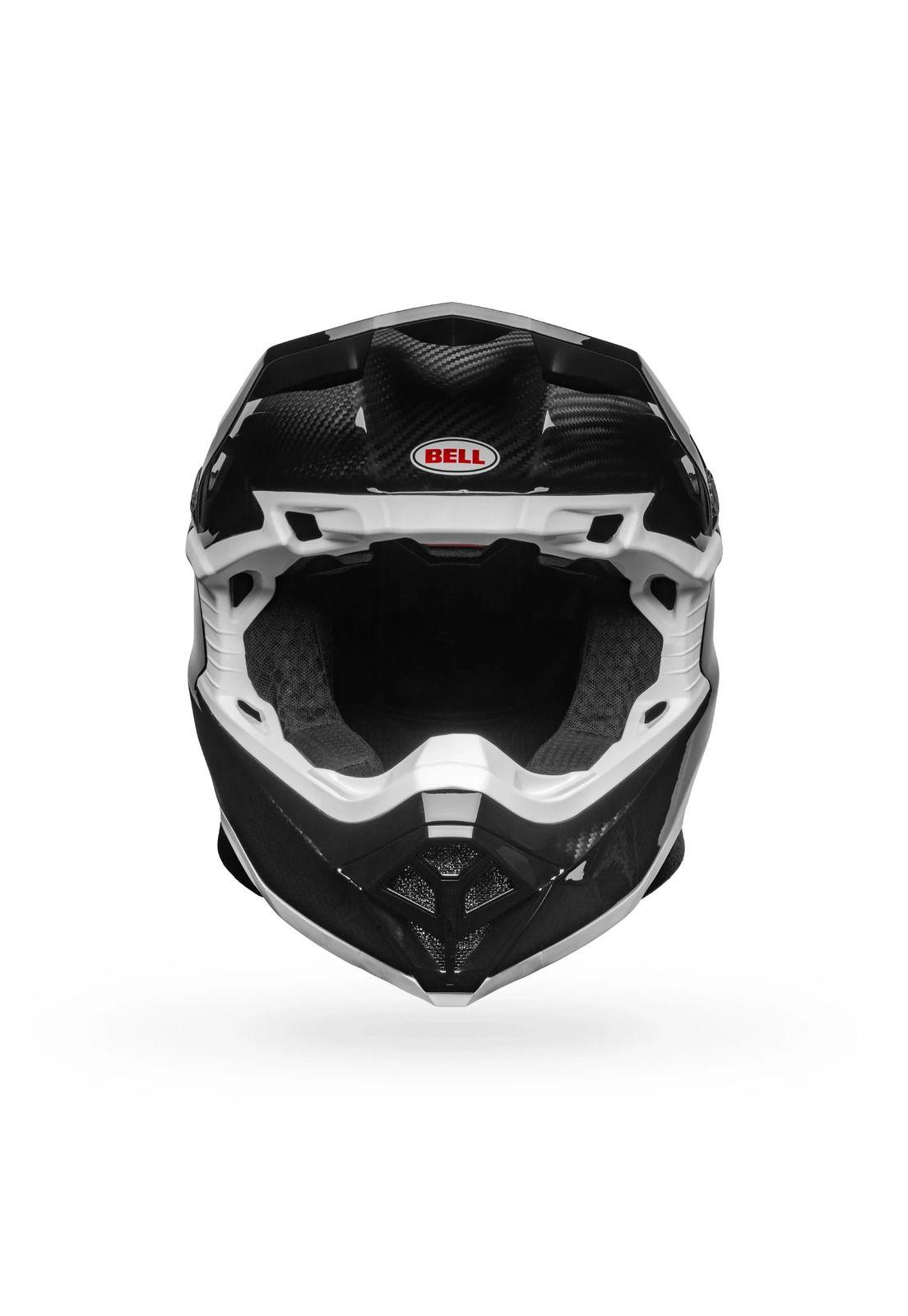 Casco Moto Moto-10 Spherical Solid Negro/Blanco Bell-2