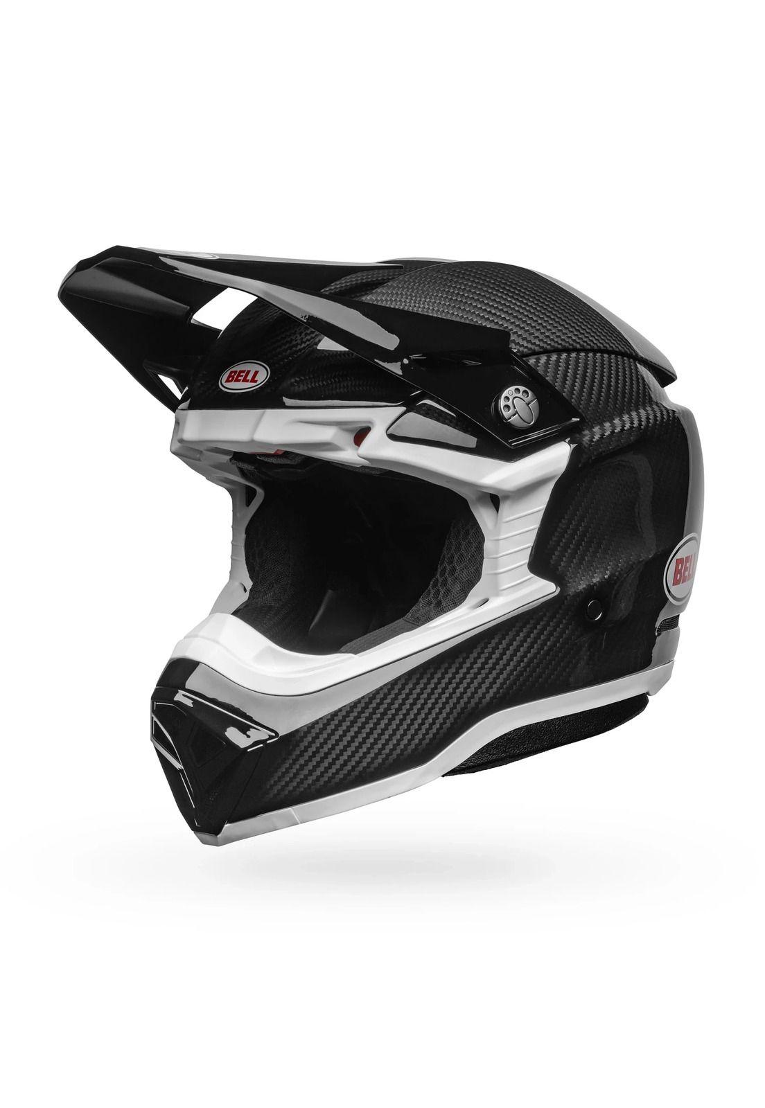 Casco Moto Moto-10 Spherical Solid Negro/Blanco Bell-3