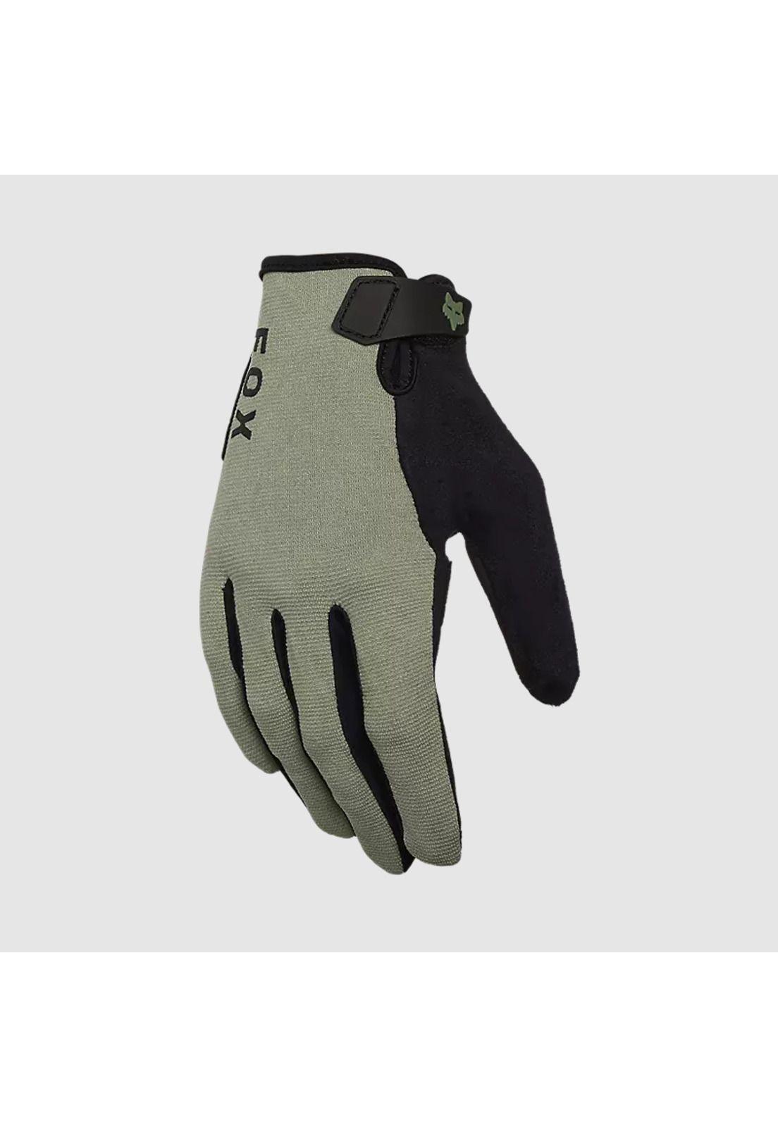 Guantes Bicicleta Ranger Gel Verde Musgo Fox-0