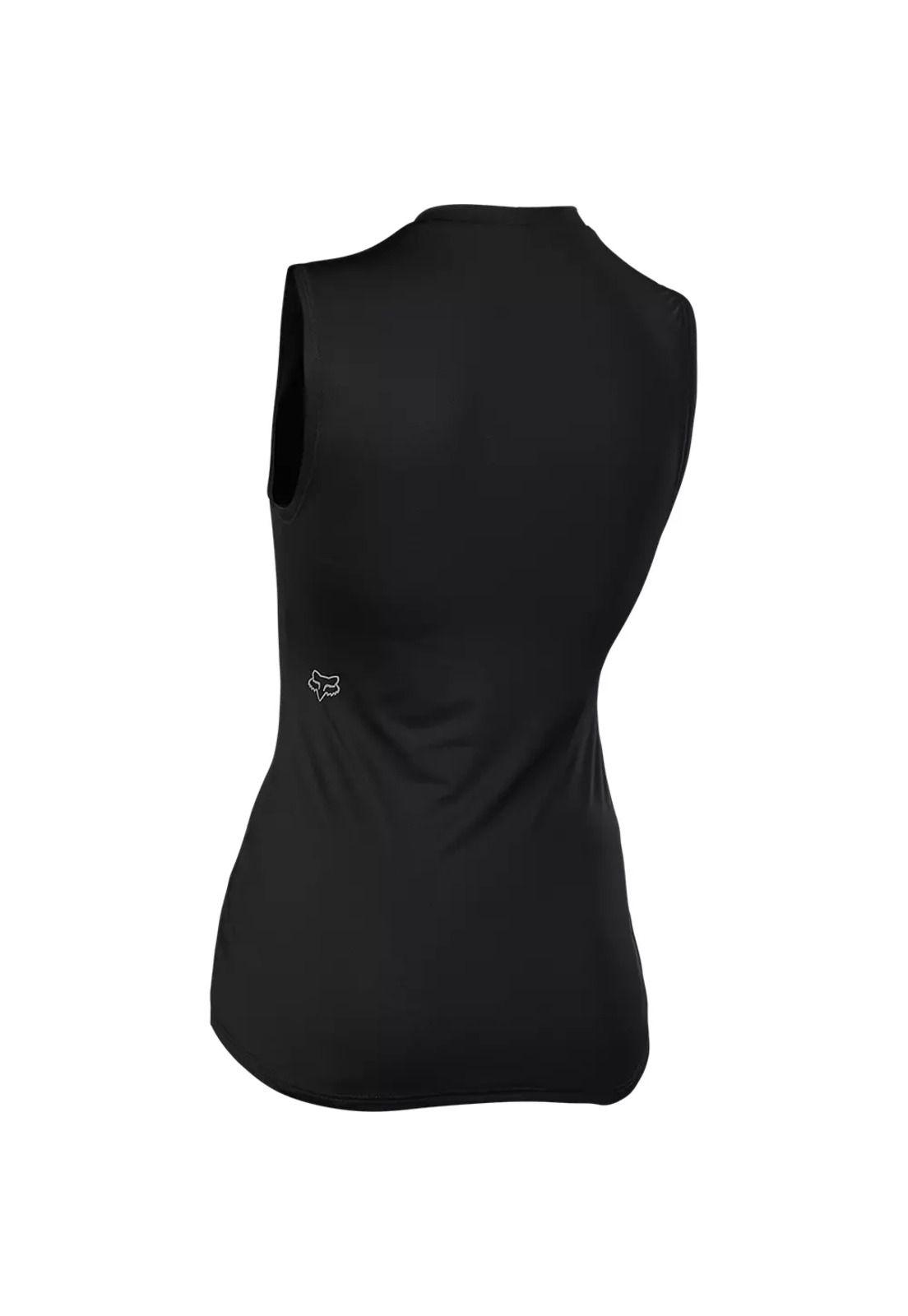 Primera Capa Bicicleta Mujer Tecbase Sin Mangas Negro Fox-1