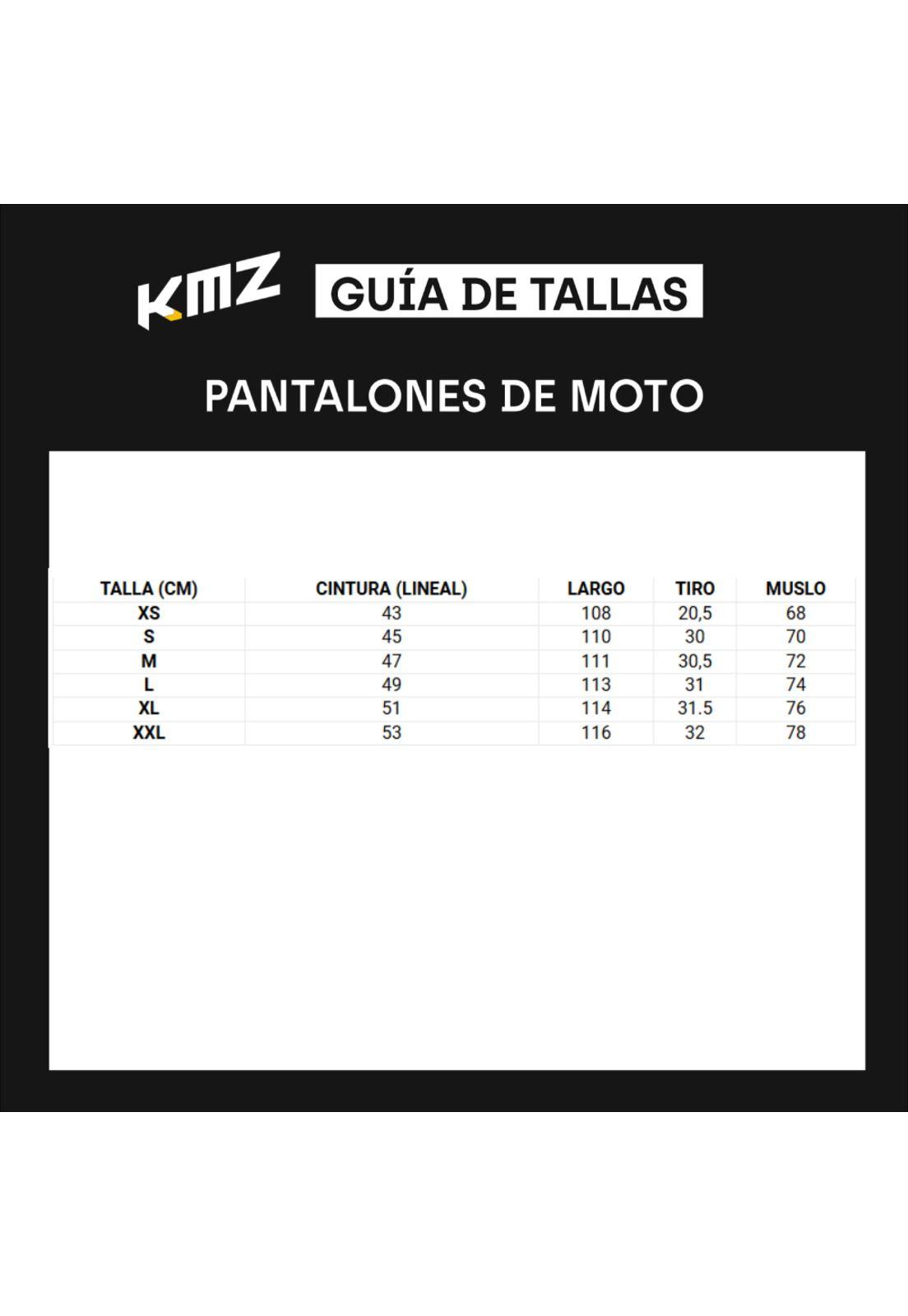Pantalon Moto Calle Suez Negro KMZ-2