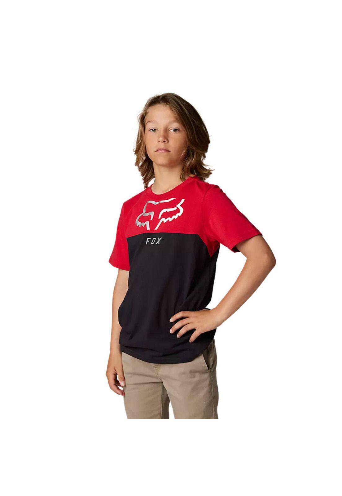Polera Lifestyle Niño Ryaktr Rojo Fox-1