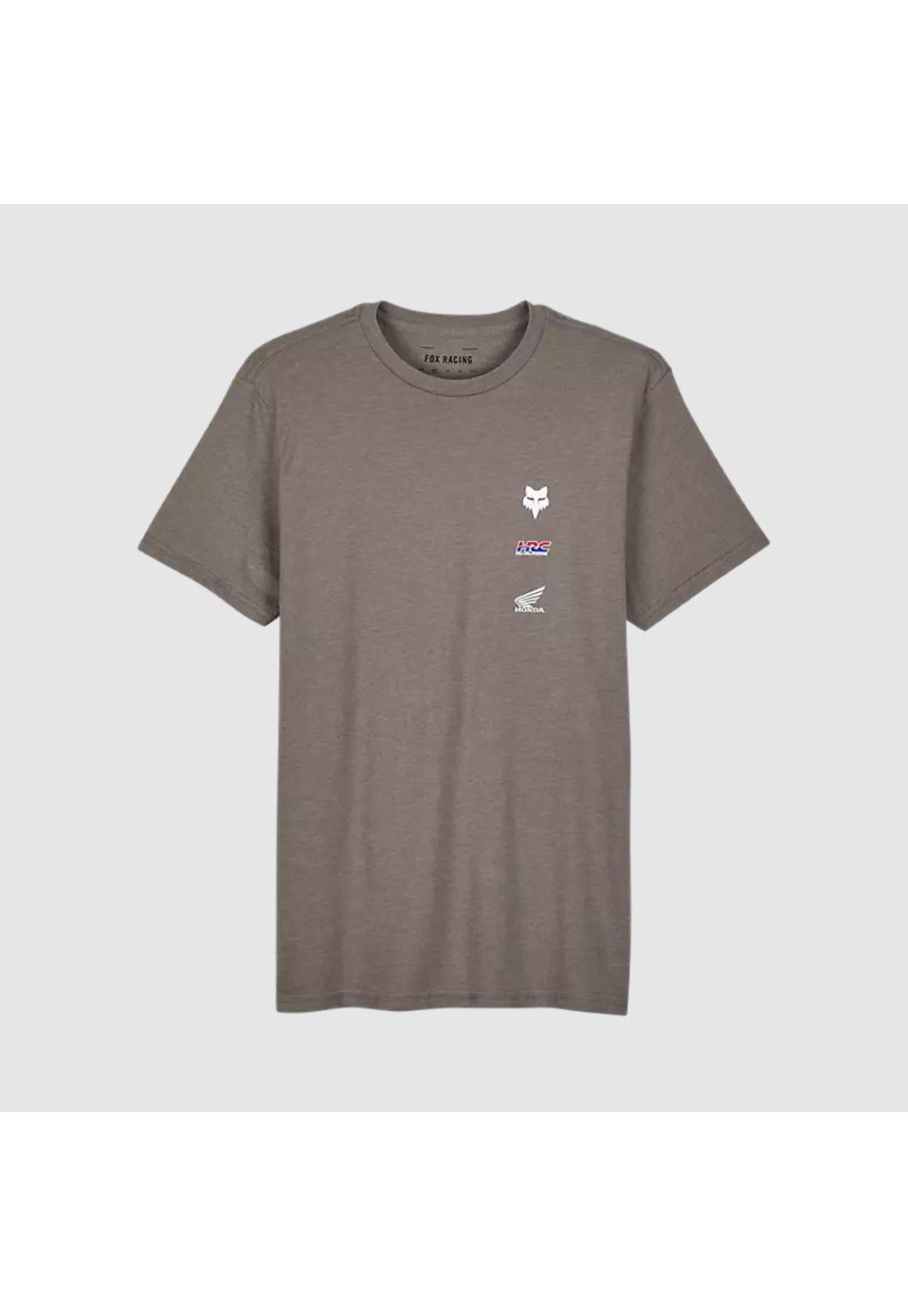 Polera Lifestyle Fox x Honda II Gris Fox-0