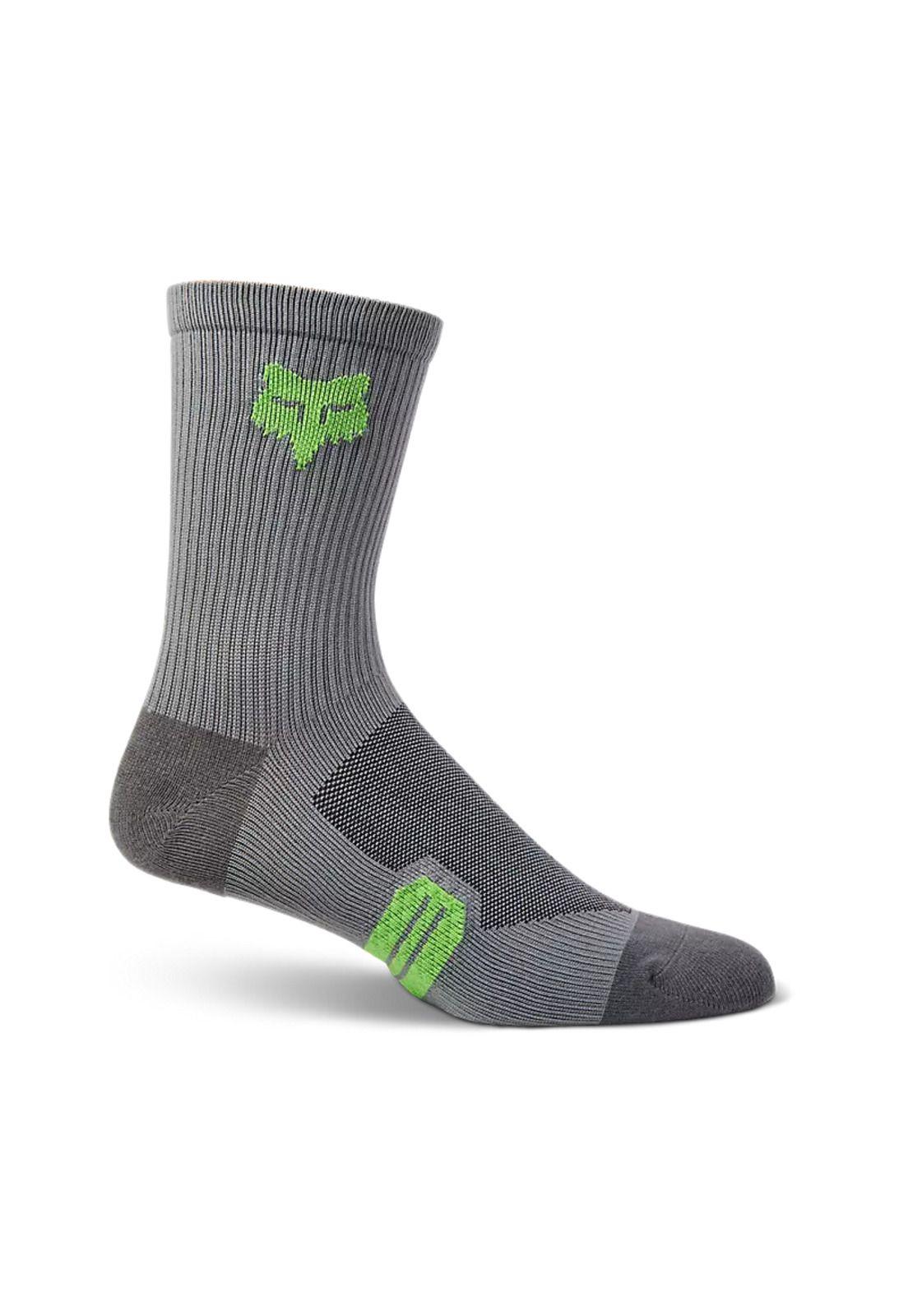 Calcetines Bicicleta Niño Ranger Crew 6" Gris Fox-0