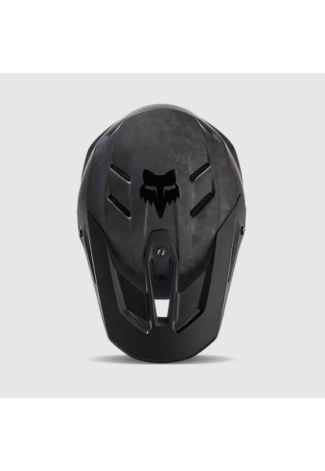 Casco Moto V3 RS Carbon Solid Negro Fox-3
