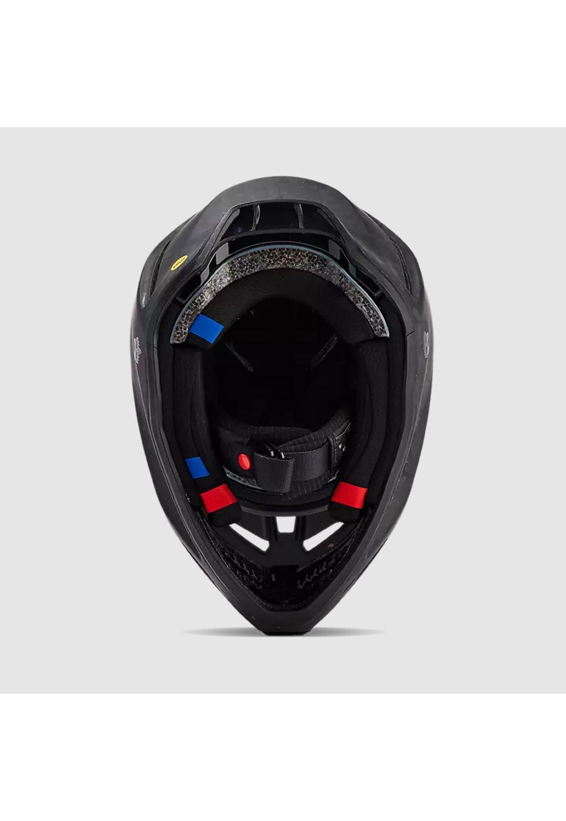 Casco Moto V3 RS Carbon Solid Negro Fox-5