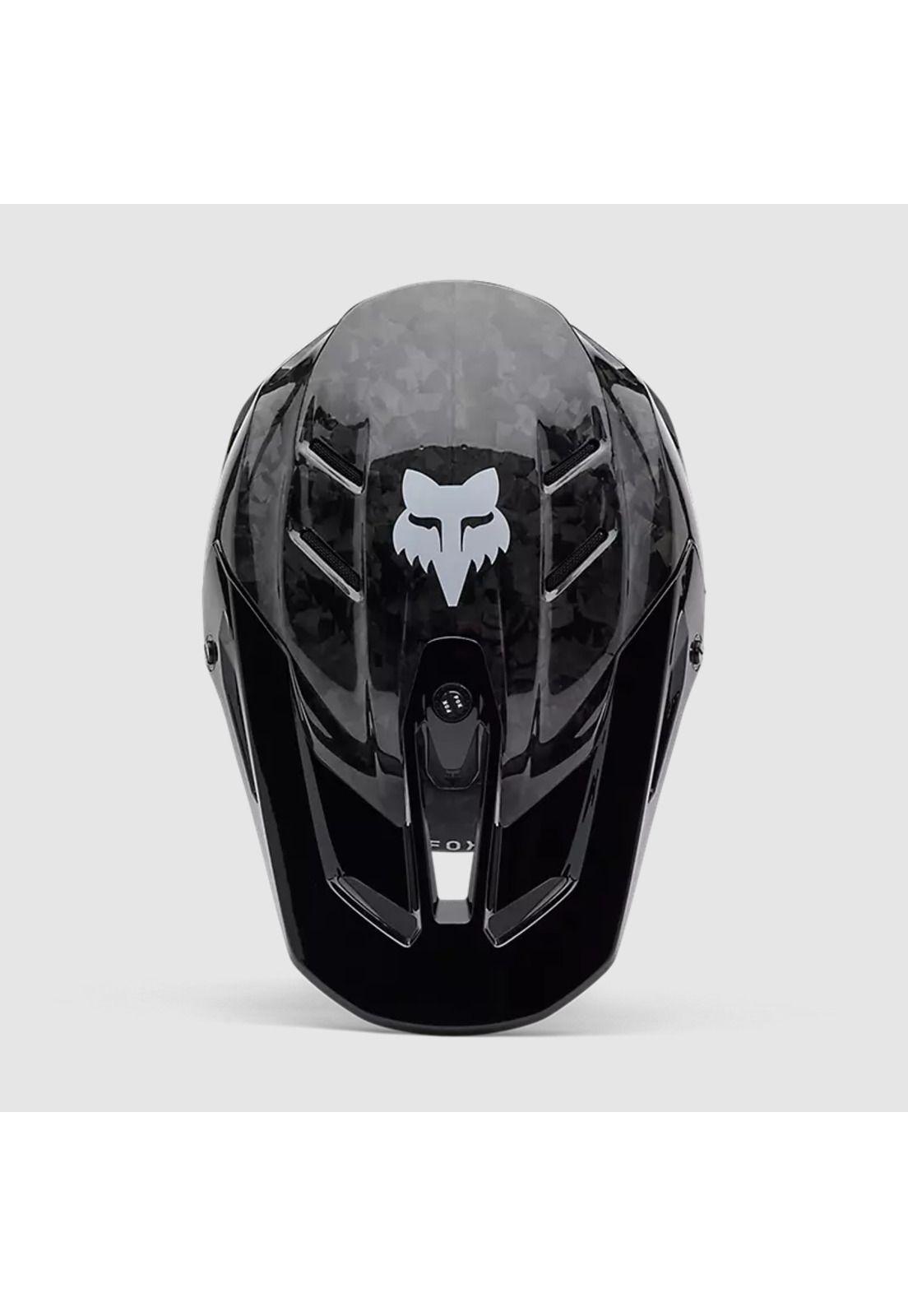 Casco Moto V3 RS Carbon Solid Negro Fox-3
