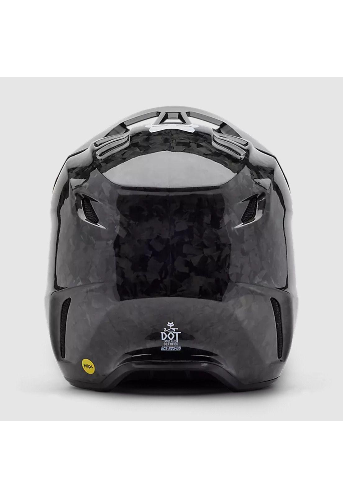 Casco Moto V3 RS Carbon Solid Negro Fox-4