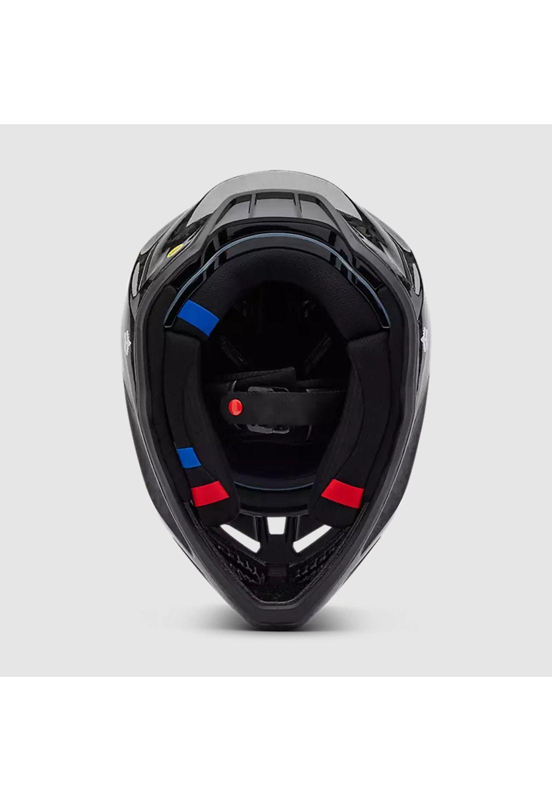 Casco Moto V3 RS Carbon Solid Negro Fox-5