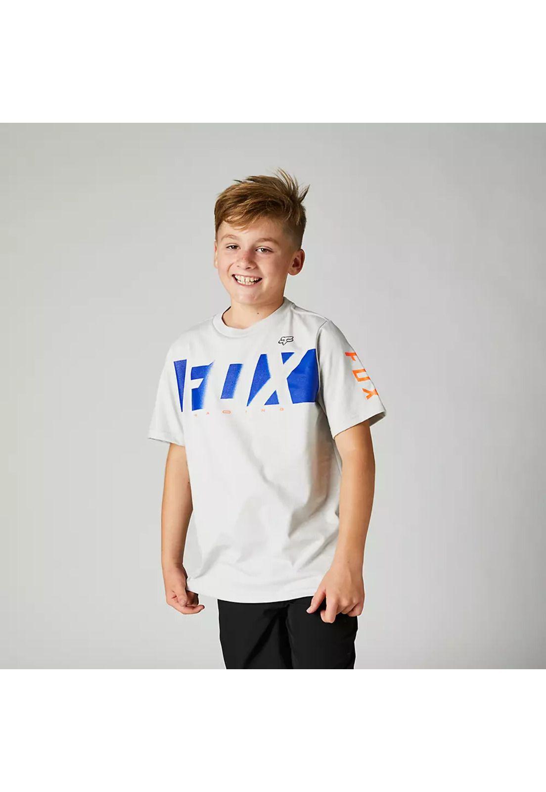 Polera Lifestyle Niño RKANE Gris Fox-0