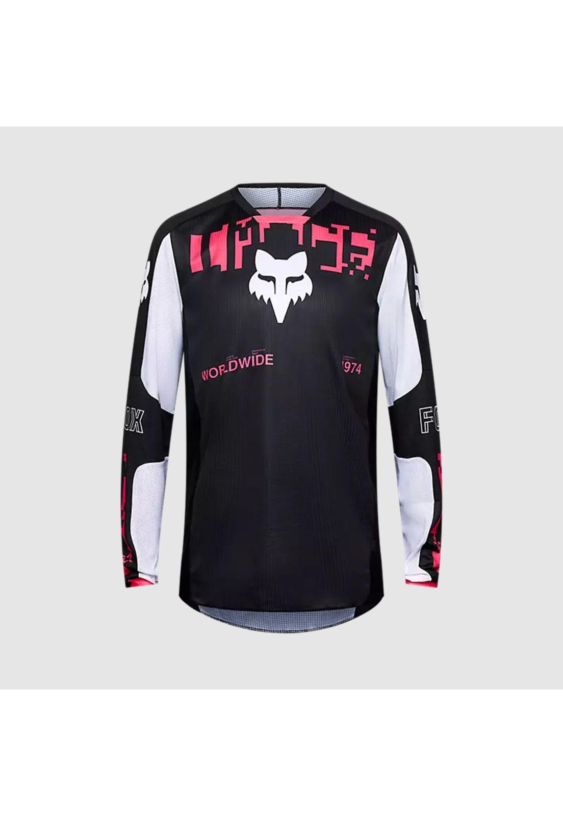 Polera Moto 180 Digi Image Negro Fox-0