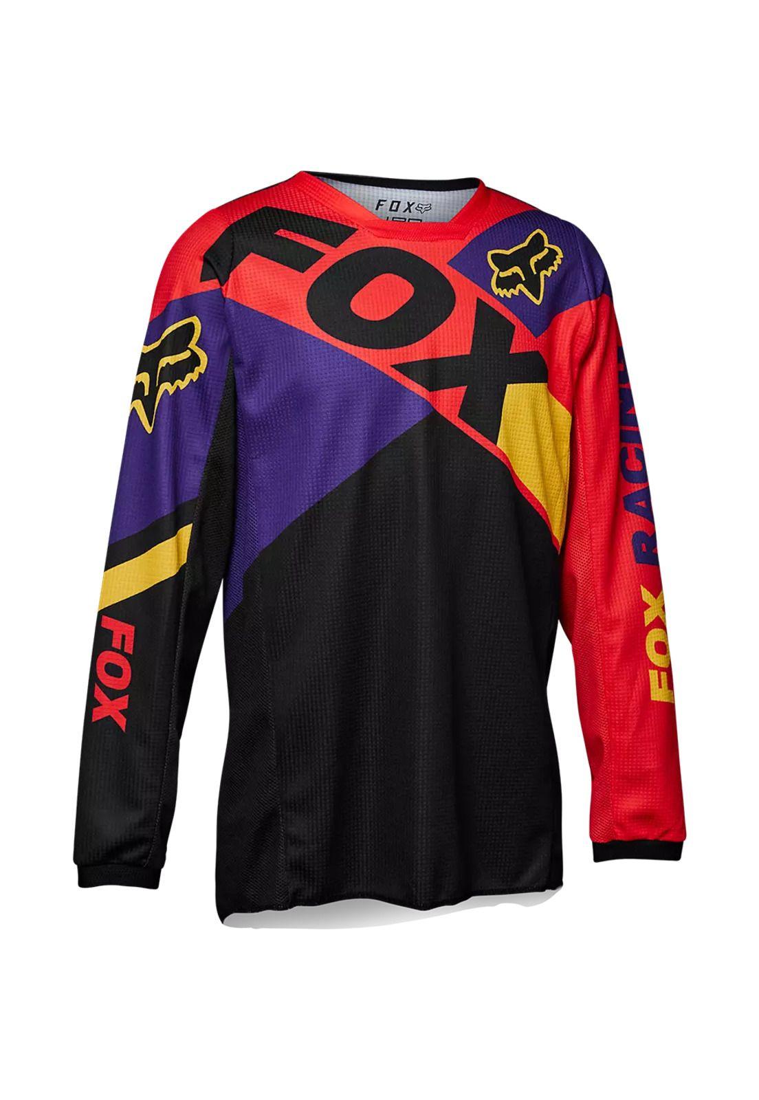 Polera Moto Niño 180 Xpozr Rojo Fox-0