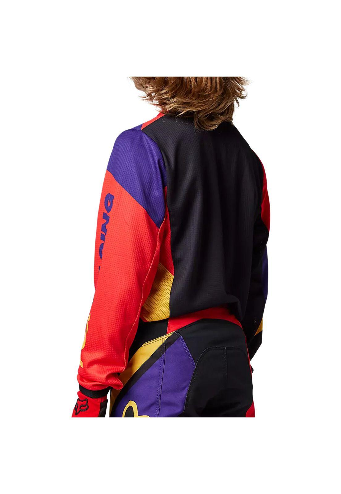 Polera Moto Niño 180 Xpozr Rojo Fox-2